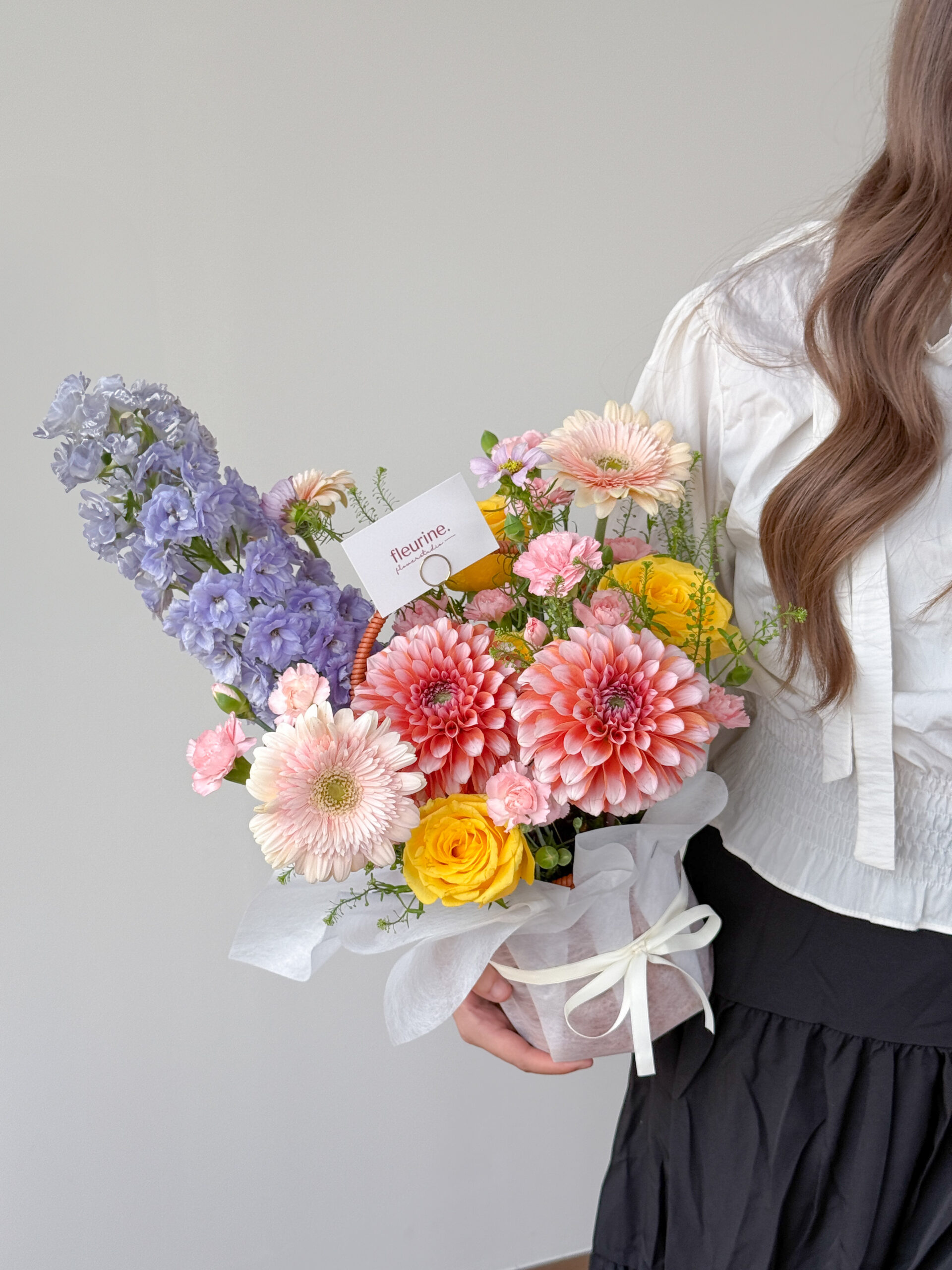 Peachy Rainbow Basket