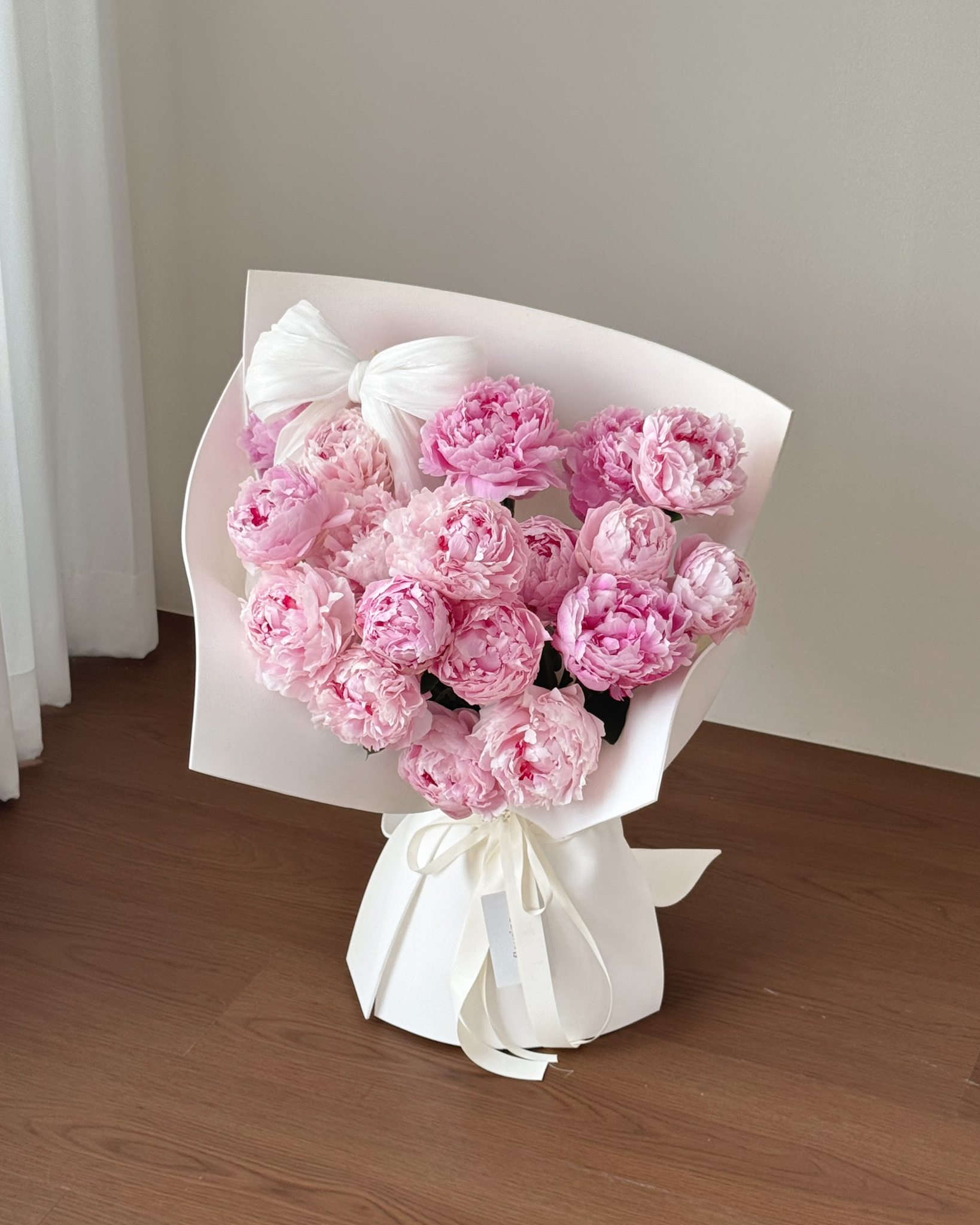 Peony 20 Stem Ribbon Bloom